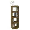 The Living Store Bücherregal/Raumteiler Honigbraun Produktbild-Vorschau 4