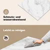KitchenYeah® Kryt varné desky mramor - strukturovaný - bílý Náhled obrázku produktu 2