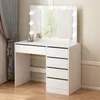 Toilette Cosmetica Per Il Trucco Con Specchio Led Moderna Anteprima dell’immagine prodotto 8