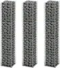 VIDAXL 3-teiliger Schans Korbset 25x25x150 cm verzinkter Produktbild-Vorschau 1
