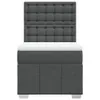 Schlichtes Boxspringbett mit Matratze - Dunkelgrau 100x200 Produktbild-Vorschau 7