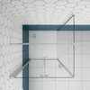 90x80cm 195cm 6mm Duschkabine Duschtür Eckdusche Falttür Produktbild-Vorschau 3