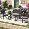COSTWAY Gartenmöbel Set Polyrattan, Outdoor Lounge Möbel, Produktbild-Vorschau 9