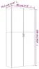 vidaXL Botník hnědý dubový 80x35,5x180 cm výrobek ze dřeva Náhled obrázku produktu 8