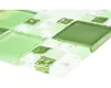 Glasmosaik XCM 8570 30,5x32,5 cm grün/weiß Produktbild-Vorschau 2