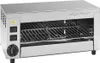 A stainless steel toaster oven with a wire rack inside, shown from a front-diagonal angle. Anteprima dell’immagine prodotto