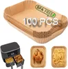 Backpapier für Heißluftfritteuse, 100 Stück – Airfryer Produktbild-Vorschau 1