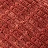 Kissen 3D Kuschelrelief Struktur marsala rot 45x45cm Produktbild-Vorschau 3