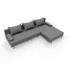 TRADA Gartensofa lounge set Bahama S Dunkelgrau Gartenmöbel Produktbild-Vorschau 5