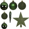 Weihnachtskugeln mit Christbaumstern Kunststoff 33er Set - Produktbild-Vorschau 3