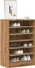 vidaXL Schoenenkast Artisan-Eikenhout, 60x35x92 cm, Productafbeelding-voorbeeld 2