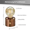 Vintage Akku Glühbirne Edison LED Tischlampe USB-C dimmbar Produktbild-Vorschau 3
