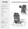 Skládací hliníkové plážové křeslo tectake® Coral s funkcí Náhled obrázku produktu 11