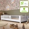 Crazy Pine Kinderbett 120x200 cm – Weißes Montessori Produktbild-Vorschau 4