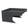 A dark gray metal garage for a robotic lawnmower, shown from a side-angle against a white background. Anteprima dell’immagine prodotto