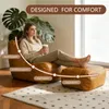 okwish Loungesessel Loungesofa mit Hocker Einsitzer Produktbild-Vorschau 5