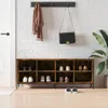 vidaXL Stojak na buty dąb wędzony 131x35x50 cm materiał Podgląd zdjęcia produktu 2