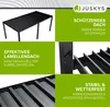 Juskys Lamellendach Tahiti 3x5,9 m - Stahl Pergola stabil & Produktbild-Vorschau 4