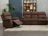 Relaxgarnitur 3+1 - Stoff - Braun - TOLZANO Produktbild-Vorschau 2