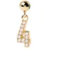 PDPaola CH01-006-U Charm-Anhänger Ziffer 4 vergoldet Produktbild-Vorschau 1