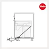 A technical drawing of a waste bin mechanism with a dimension indicator. Anteprima dell’immagine prodotto