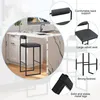 A bar stool shown in a kitchen setting with close-up views of its features. Produktbild-Vorschau