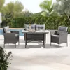 SVITA DALLAS Salon de jardin en résine tressée 4 pièces 2 Voir les images du produit 2