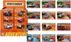 A collage of various Matchbox toy car boxes, with a larger display box in the foreground. Náhled obrázku produktu