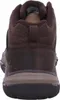 The back view of a brown and black Skechers men's lace-up boot. Voir les images du produit