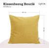 Lycce Kissenhülle Bouclé 50x50 cm senf Produktbild-Vorschau 4