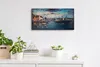 Wanduhr Bürouhr Leinwand Bild Geräuschlos 60x30 Gemälde See Produktbild-Vorschau 3