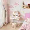 AIYAPLAY Make-uptafel voor kinderen, make-uptafelset met Productafbeelding-voorbeeld 2