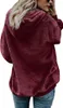 ASKSA Damen Pullover Langarm Winter Hoodie Warm Teddy Produktbild-Vorschau 4