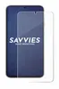 A screen protector is shown on top of a smartphone. Produktbild-Vorschau