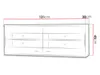 Vitrine suspendue avec éclairage LED YUNA – chêne lefkas / Voir les images du produit 3