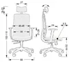 Drehbarer ergonomischer Bürostuhl ZN-807-B, verstellbare Produktbild-Vorschau 5