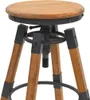 vidaXL Barhocker 2 Stk. Tanne Massivholz Produktbild-Vorschau 3
