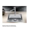 Évier en acier inoxydable Blanco CLARON 500-IF 440 x 540 mm Voir les images du produit 4