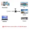 Diagram showing how to connect a wireless HDMI adapter to various devices. Produktbild-Vorschau