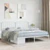 A bedroom scene with a white metal bed frame. Náhled obrázku produktu
