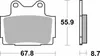 BREMBO Bremsbeläge Satz für YAMAHA MOTORCYCLES TZR 07YA1207 Produktbild-Vorschau 6
