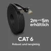 CAT 6 Ethernet Netzwerkkabel 5m – LAN Kabel Gigabit RJ45 Produktbild-Vorschau 5