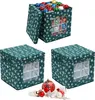 Scatola porta palline di Natale Relaxdays, set da 3, A x L Anteprima dell’immagine prodotto 1