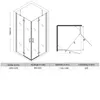Cabina doccia SUNXURY 120x90cm con nano rivestimento ESG Anteprima dell’immagine prodotto 10