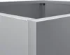 vidaXL Fioriera argento 42x40x39 cm Acciaio zincato Anteprima dell’immagine prodotto 9