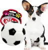 FOOTBALL quietschendes weißes und schwarzes 7cm Produktbild-Vorschau 5