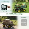 COSTWAY Bollerwagen, Gartenwagen Metall, bis 410 kg, Produktbild-Vorschau 5