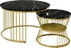 Set aus zwei runden Couchtischen – Moderne Beistelltische – Produktbild-Vorschau 9
