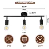 ZMH Spot de plafond 3 flammes noir E27 Plafonnier Vintage Voir les images du produit 4