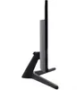 Side view of a black computer monitor on a stand, isolated on a white background. Anteprima dell’immagine prodotto